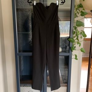 Strapless Sweetheart Neck Jumpsuit